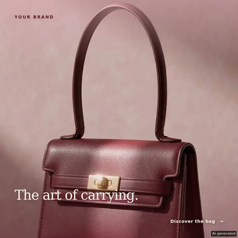Square bag advertisement