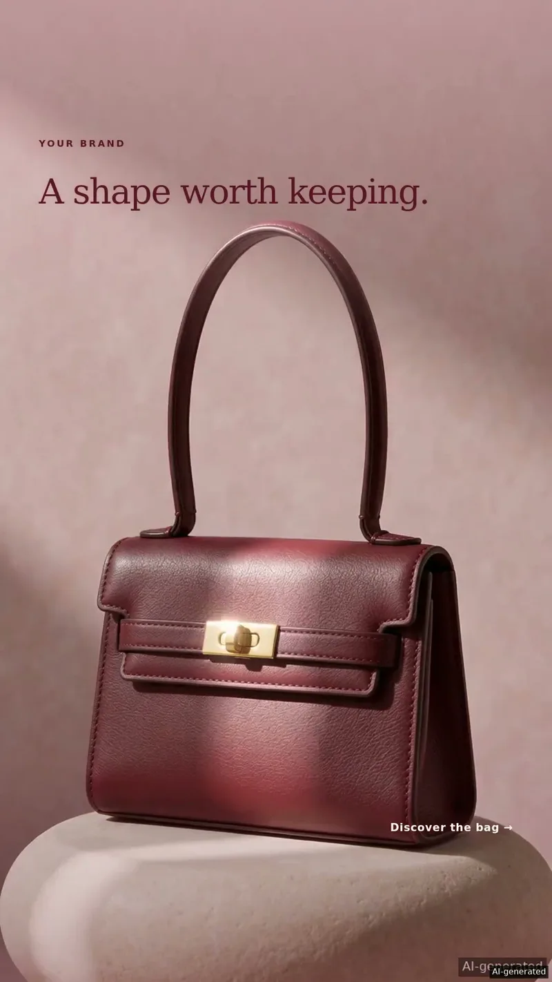 Vertical bag advertisement