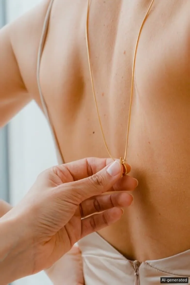Necklace product demonstration